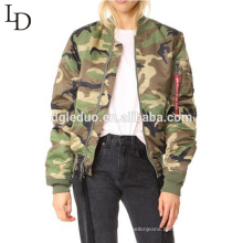 Dongguan Manufacturer Cheap Price high Quality camouflage color Women jacket